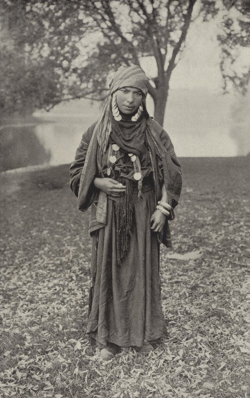En beduinsk kvinna i öknen av American Photographer