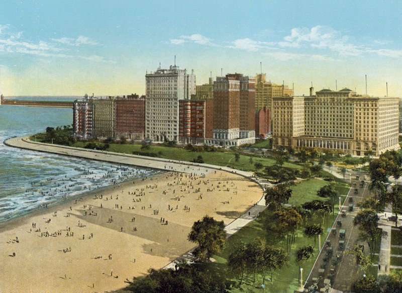 Lake Shore Drive (färgad bild) av American Photographer