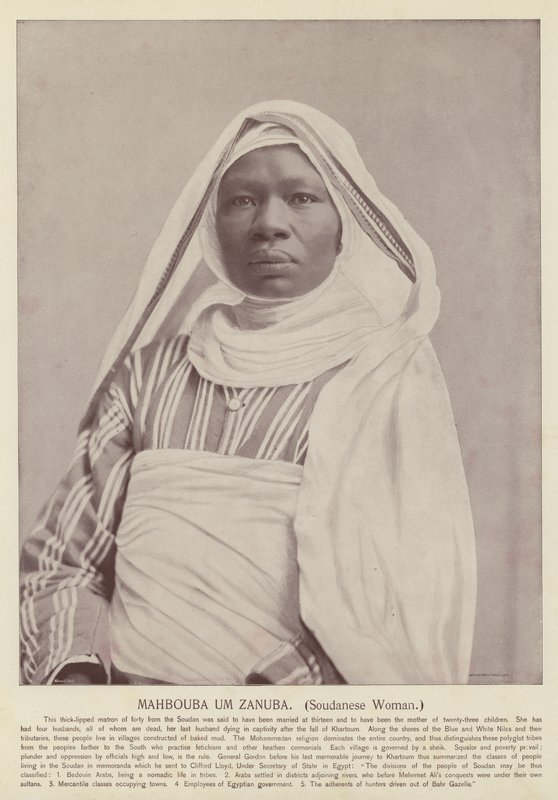 Mahbouba Um Zanuba, soudanesisk kvinna av American Photographer
