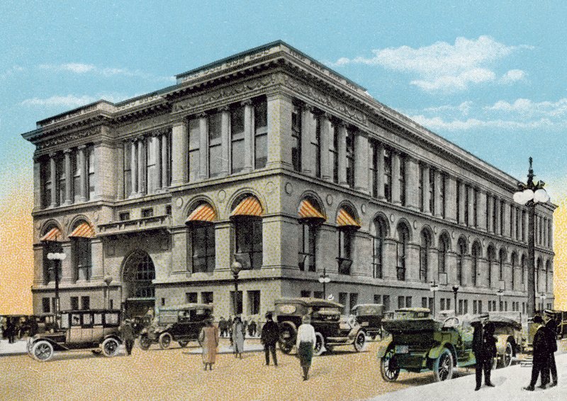 Public Library (färgad bild) av American Photographer