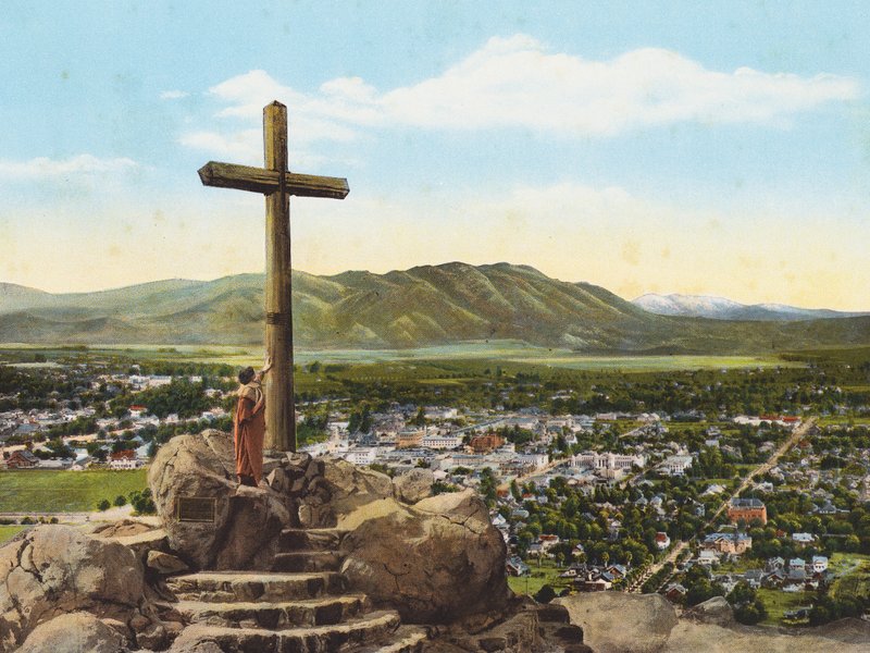 Serrakorset, Mount Rubidoux, Riverside (färgfoto) av American Photographer
