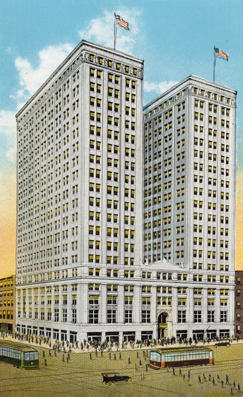 The Burnham Building (färgad bild) av American Photographer