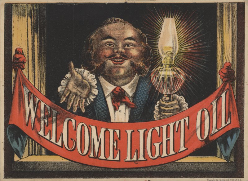 Annons för Welcome Light Oil av American School