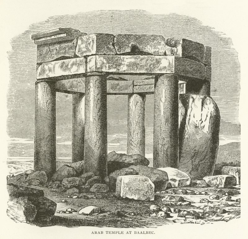 Arabiskt tempel i Baalbec av American School