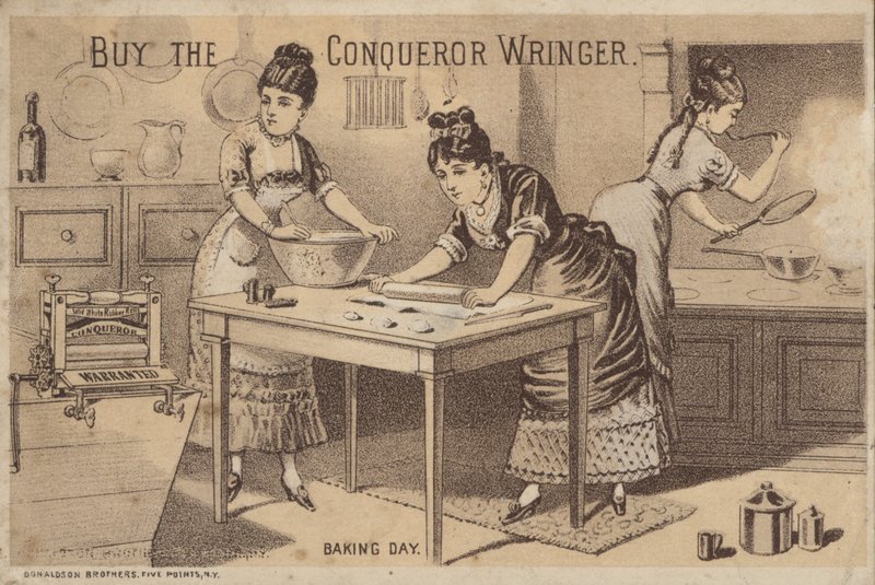 Bakningsdag (litho) av American School