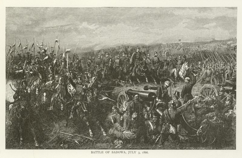 Slaget vid Sadowa, 3 juli 1866 av American School