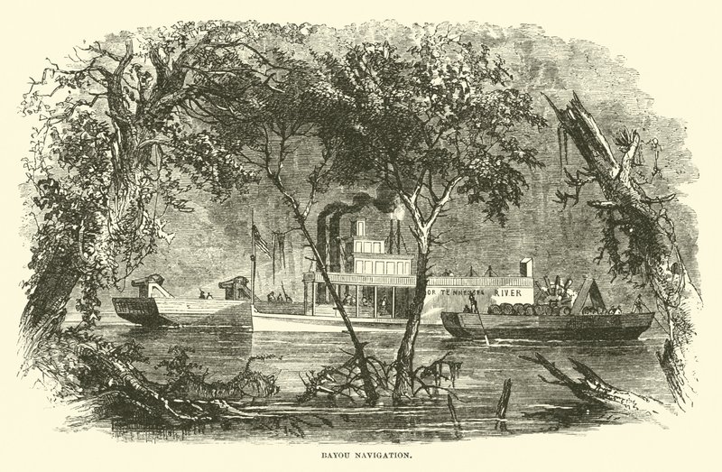Bayou Navigation, mars 1863 av American School