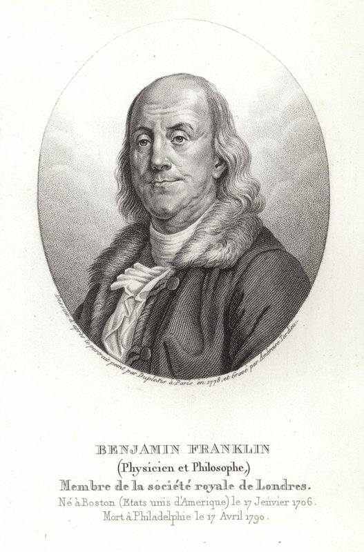 Benjamin Franklin av American School