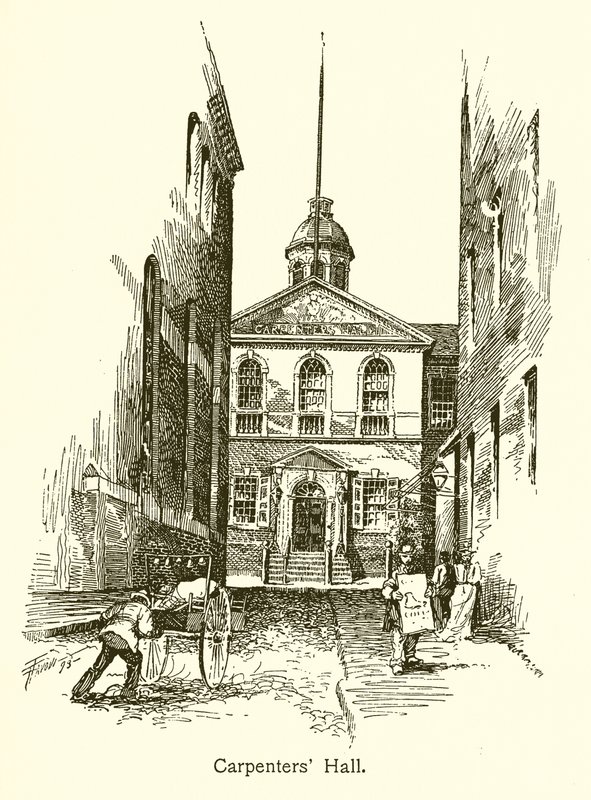Carpenters Hall, Philadelphia av American School