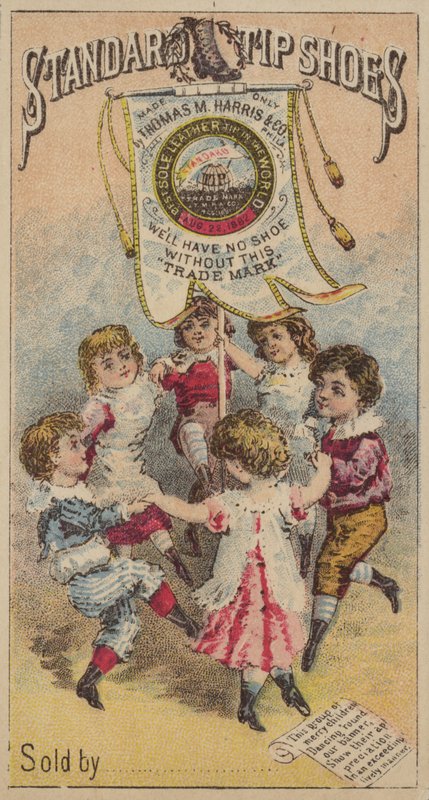 Barn som dansar rund banner av American School