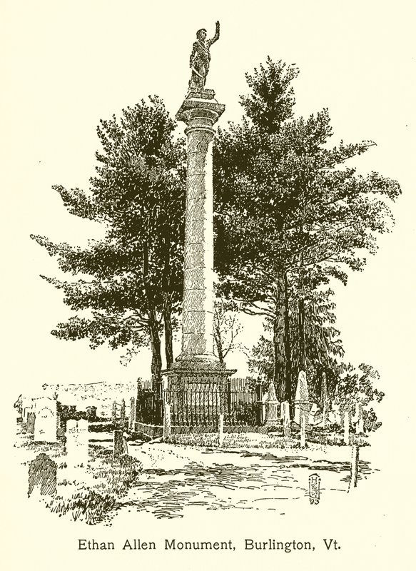 Ethan Allen-monumentet, Burlington, Vt av American School