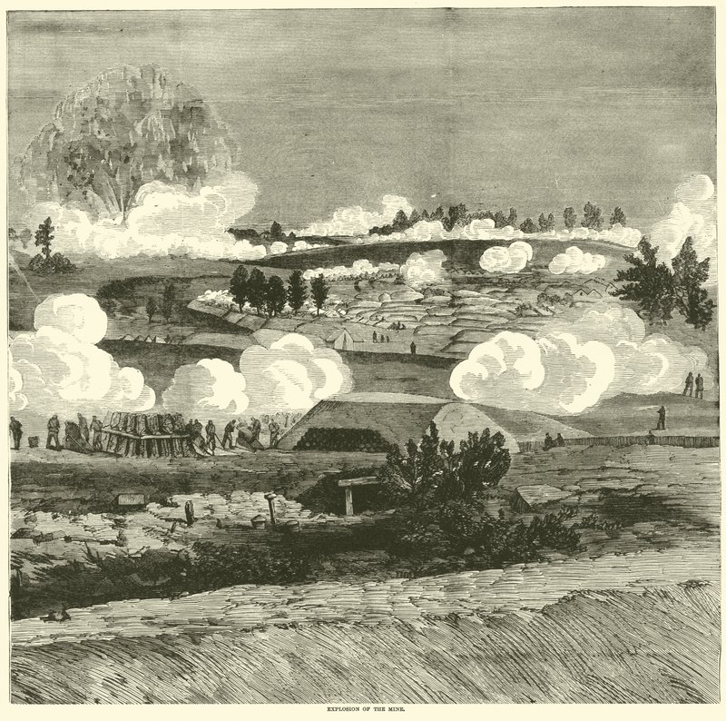 Explosion av gruvan, juli 1864 av American School