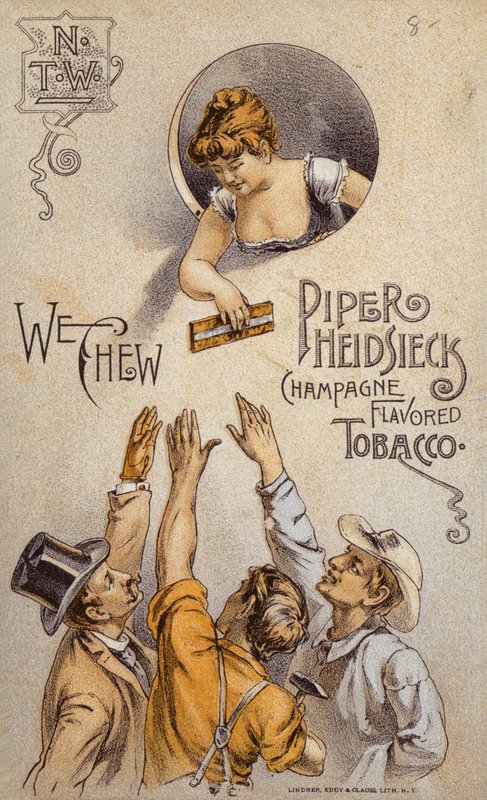 Floozie delar ut tobak (Piper Heidsieck) av American School