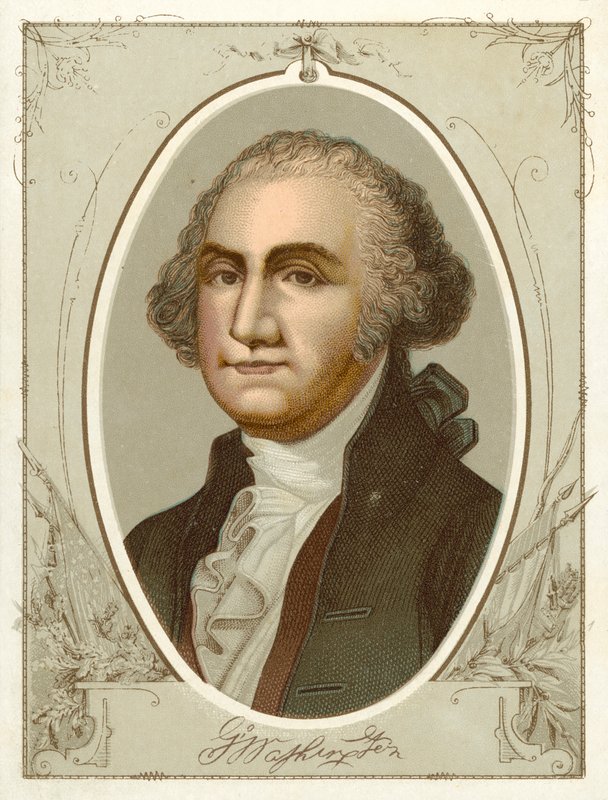 George Washington (chromolitho) av American School
