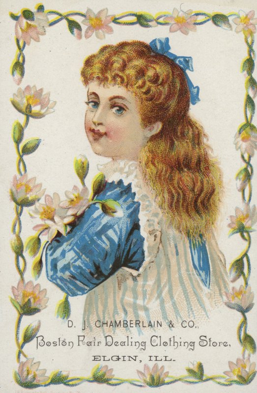 Flicka Håller Blommor av American School
