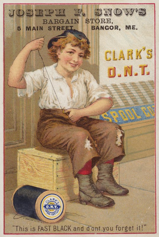 Flicka Sy Knapp På Byxor av American School