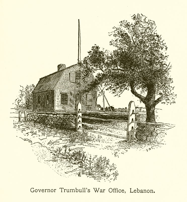 Guvernör Trumbulls krigskontor, Libanon, Connecticut av American School
