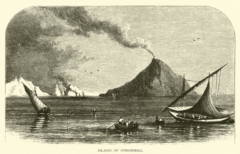 Ön Stromboli av American School