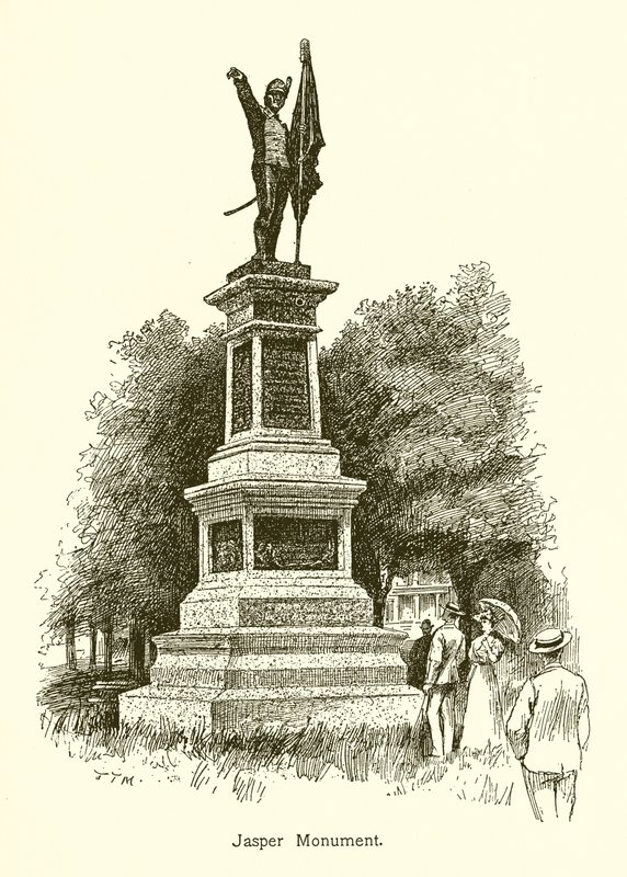 Jaspis monument av American School