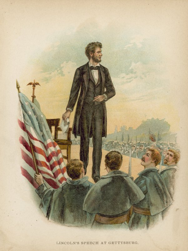 Lincolns tal i Gettysburg av American School