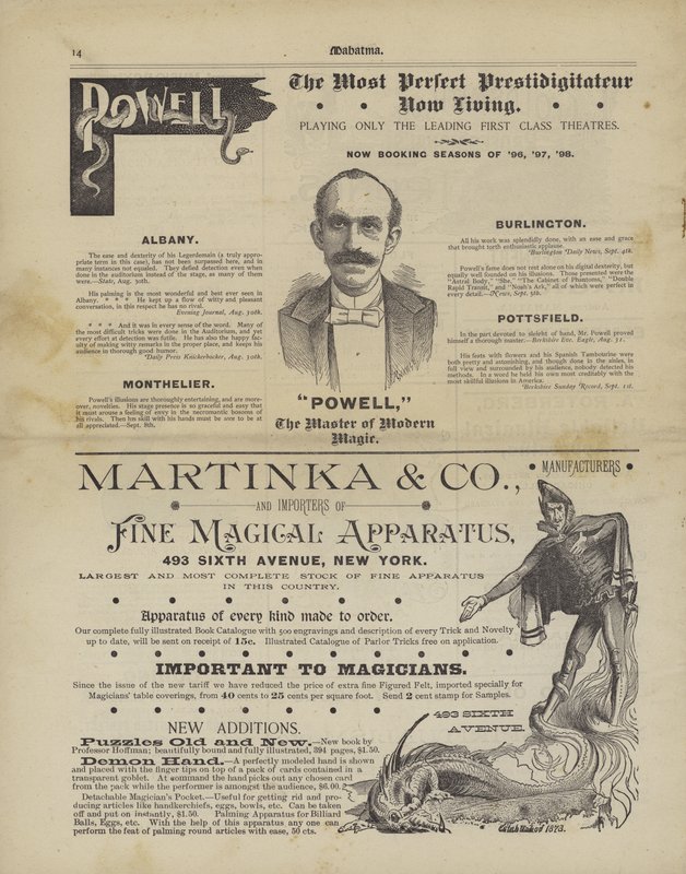 Magiska annonser (litho) av American School