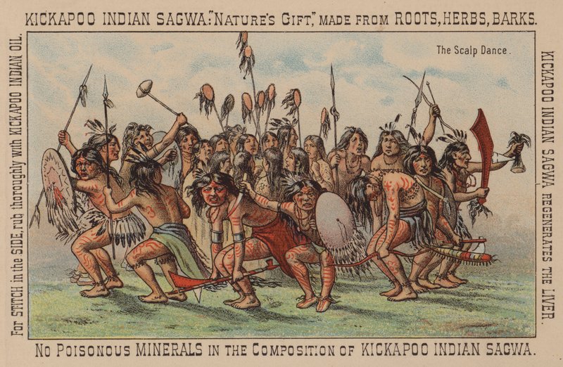 Native American skalpdans av American School