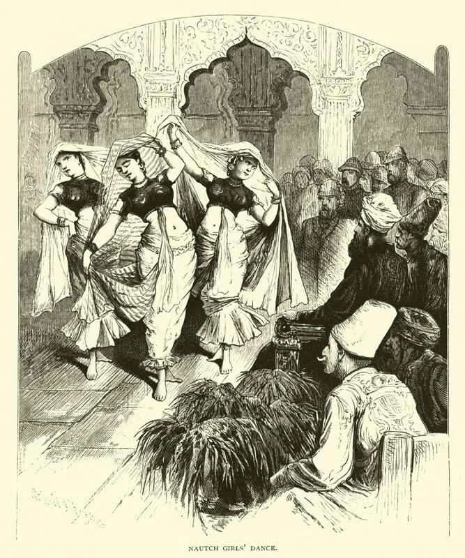 Nautch flickor dansar av American School