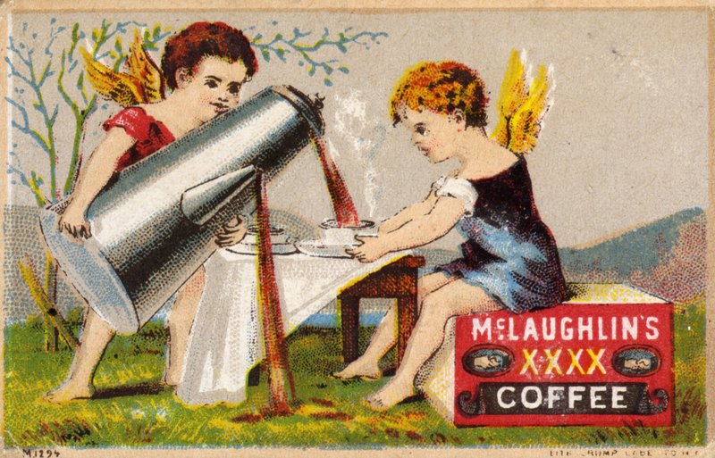 Putti häller upp kaffe av American School