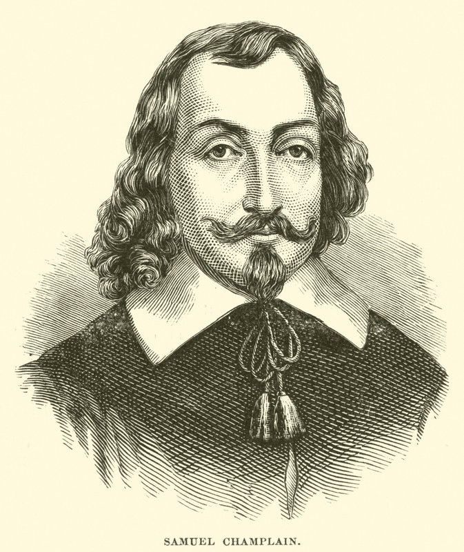 Samuel Champlain (gravyr) av American School