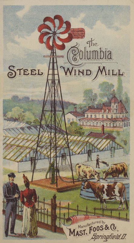 Columbia Steel Wind Mill (chromolitho) av American School
