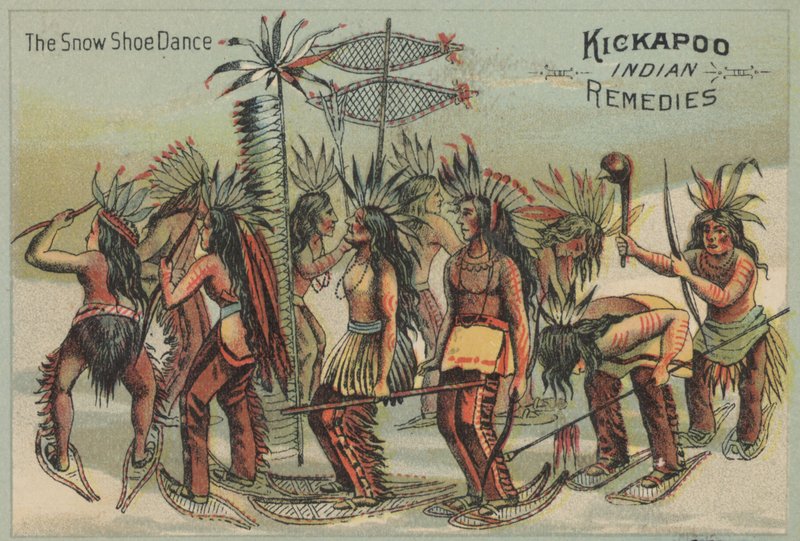Snöskodansen (chromolitho) av American School