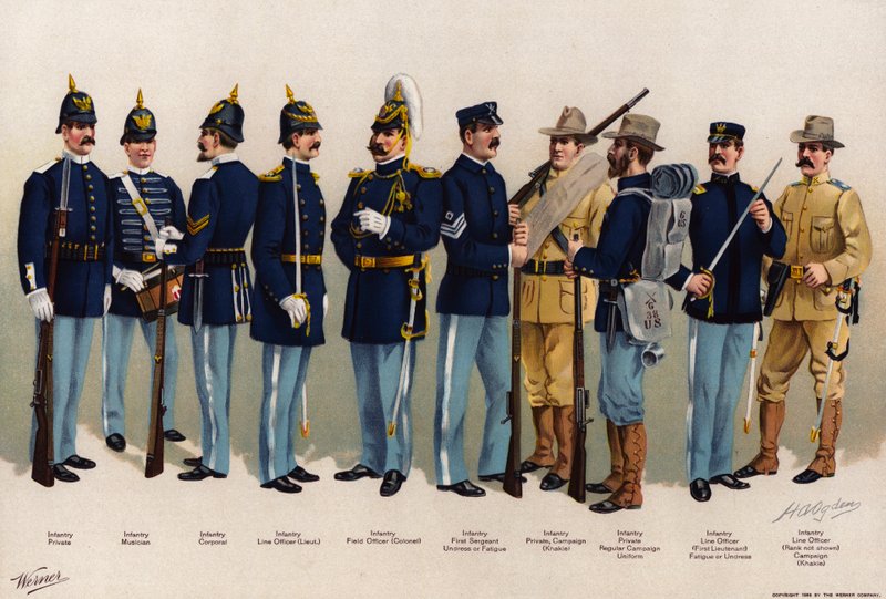 US Army, uniformer av American School
