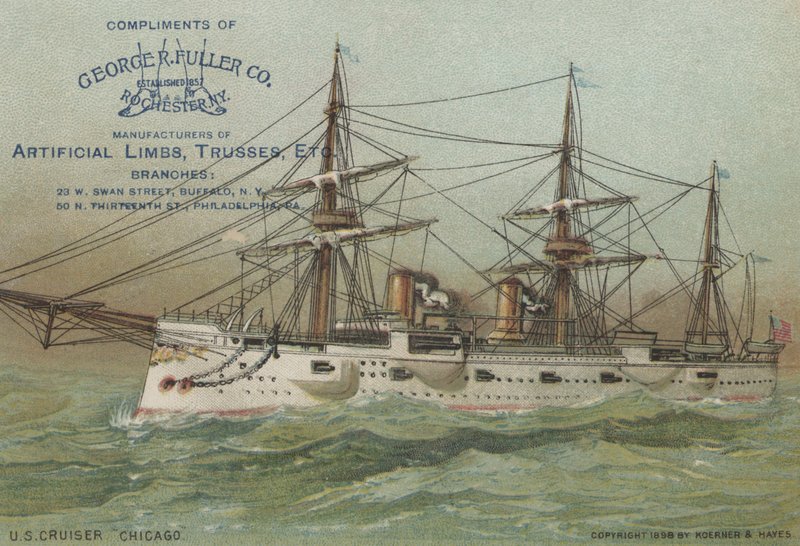 US Navy kryssare USS Chicago, 1898 av American School