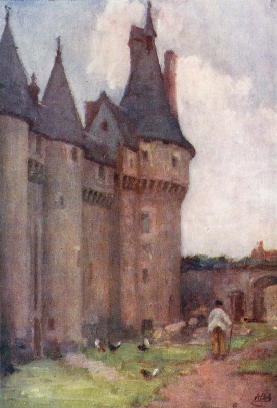 Fougeres-sur-Bievre (färglitografi) av Amy B. Atkinson