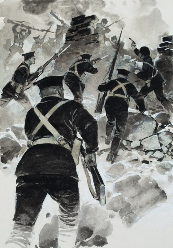 Dardanellernas fälttåg (gouache på papper) av Angus McBride