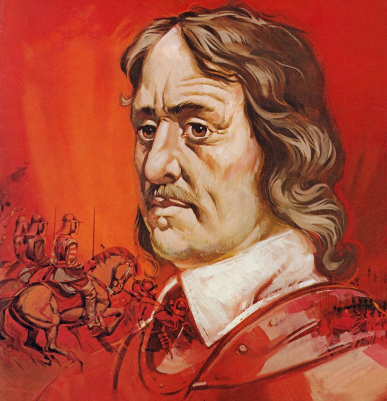 Oliver Cromwell (färglitografi) av Angus McBride