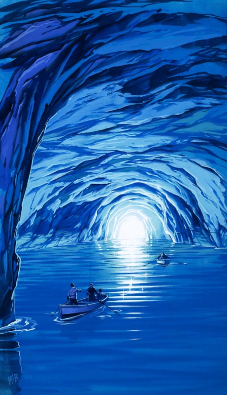Den blå grottan på Capri av Angus McBride