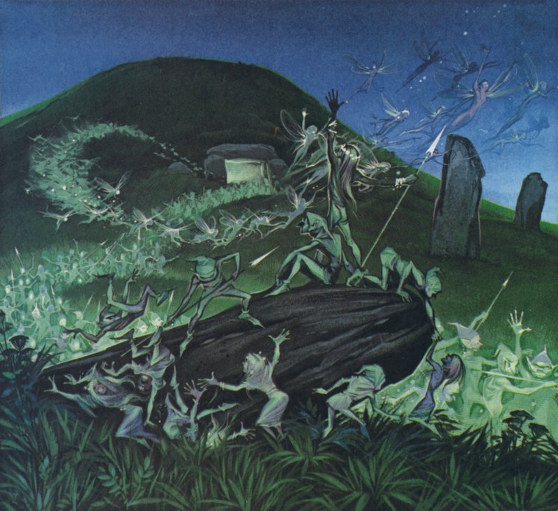 The Little People (färglitografi) av Angus McBride