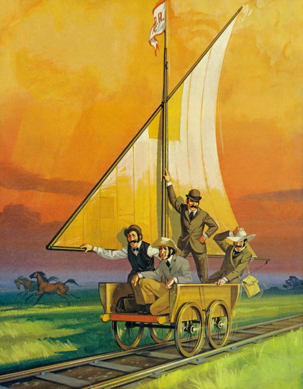 Segelbilen (färglitografi) av Angus McBride