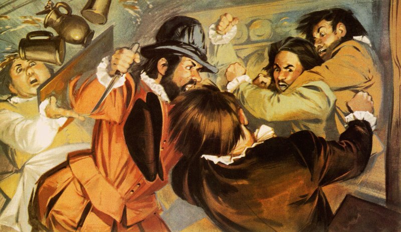 Dödandet av poeten Christopher Marlowe av Angus McBride