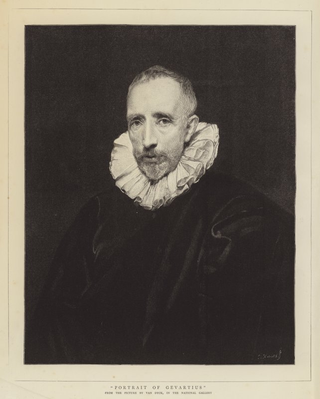 Porträtt av Gevartius av Anthony van Dyck