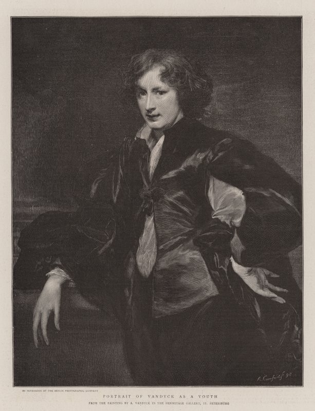 Porträtt av Vandyck som ungdom av Anthony van Dyck