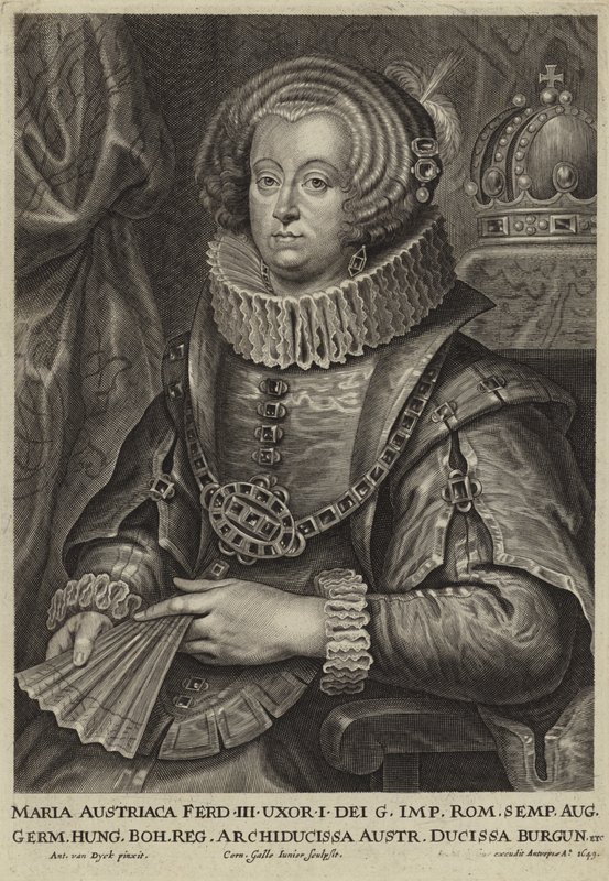 Porträtt av ärkehertiginnan Maria av Österrike av Anthony van Dyck