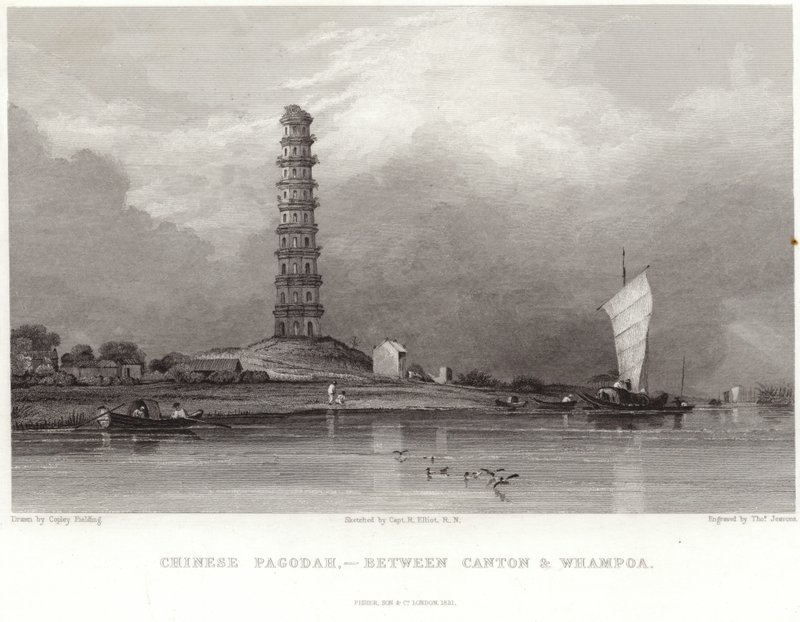 Kinesisk pagod mellan Canton och Whampoa av Anthony van Dyck