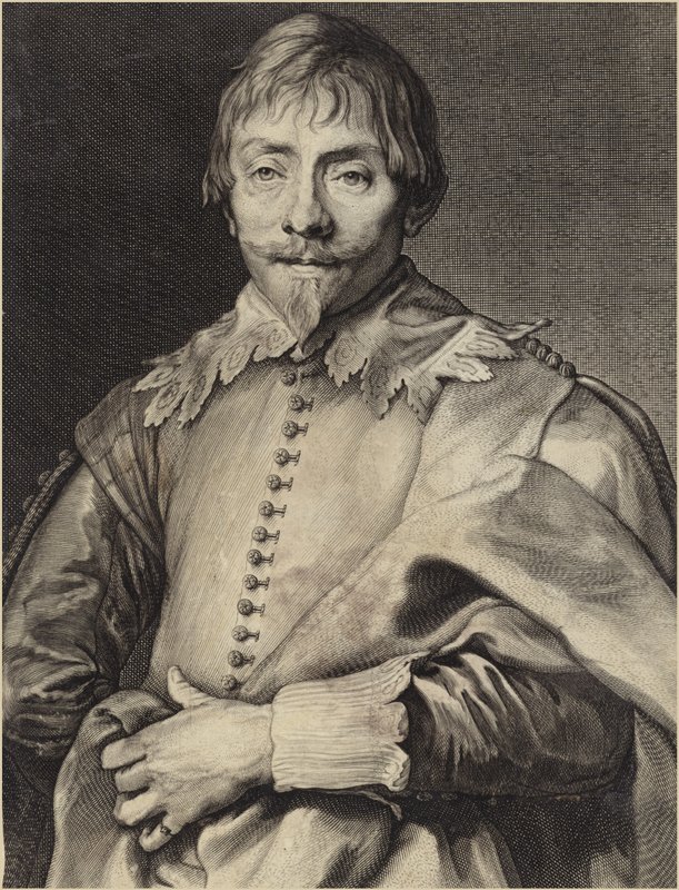 Porträtt av Willem Hondius av Anthony van Dyck