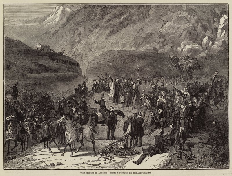Fransmännen i Alger av Antoine Charles Horace Vernet