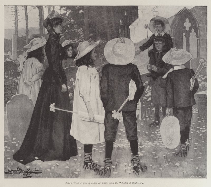 Pilgrimerna från Canterbury, av E Nesbit av Arthur Herbert Buckland