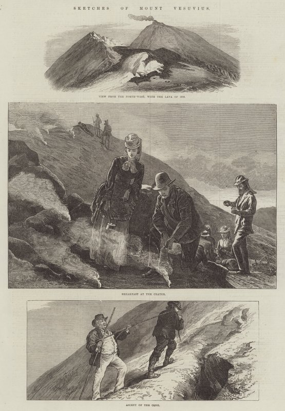 Skisser av Vesuvius av Arthur Hopkins