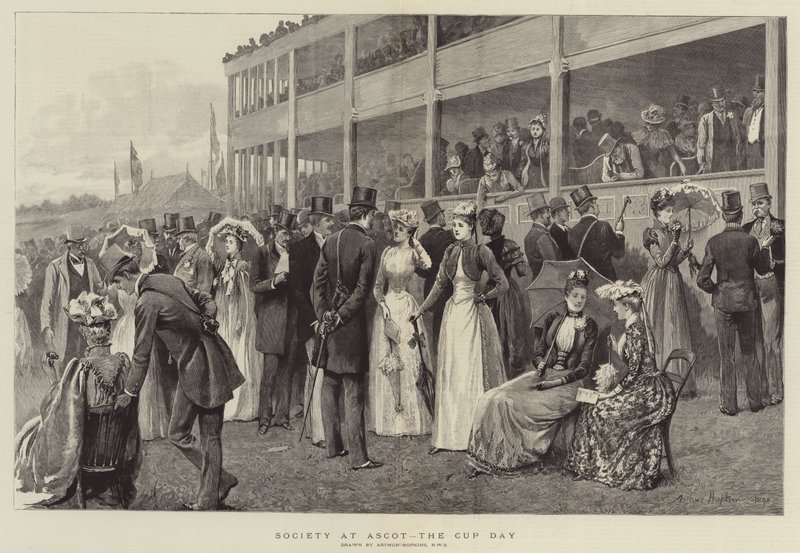 Samhället på Ascot, Cup Day av Arthur Hopkins