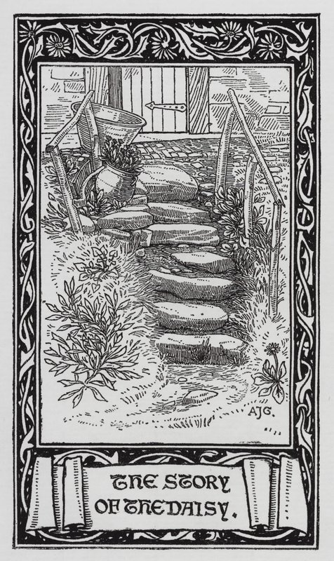 Hans Christian Andersen: Tusenskönan (litho) av Arthur Joseph Gaskin